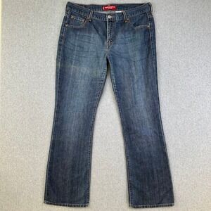 Levis 515 Womens Bootcut Jeans Dark Wash Low Rise Size 16 MIS Large